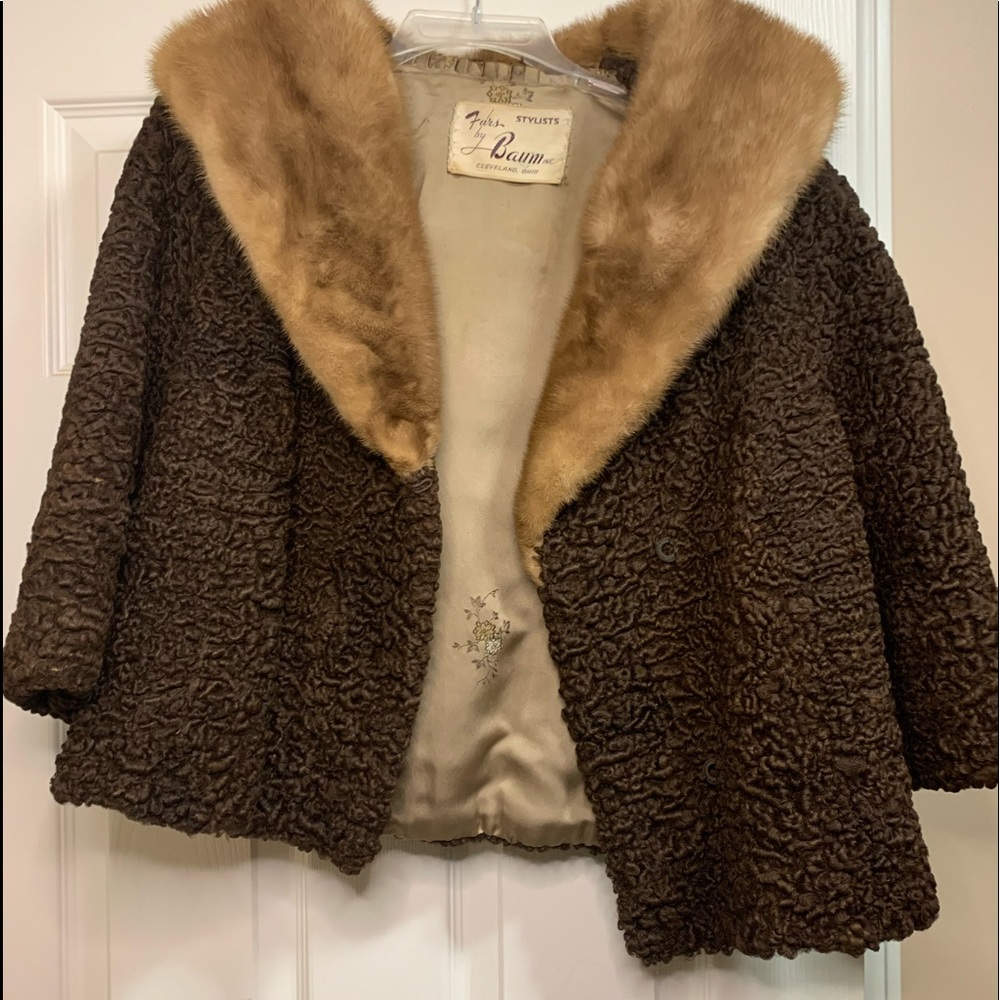 Brown mink jacket - Picture 14 of 16